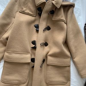 Wool classic hooded overcoat